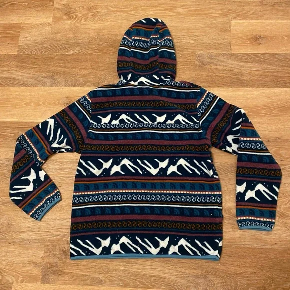 North Face Carbondale Fleece 1/4 Snap Button Jacket Men’s Medium Aztec Monterey - Picture 2 of 7